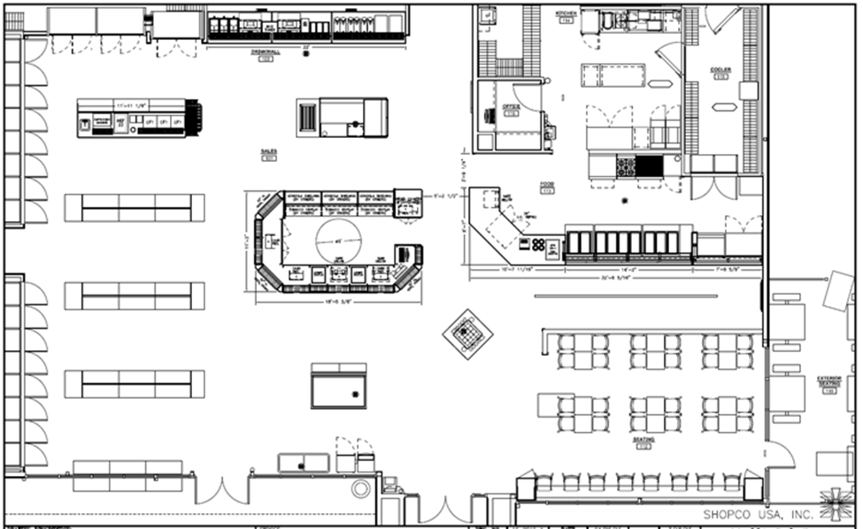 Convenience Store Floor Plan  Convenience  Store  Floor  Plans  Layouts SHOPCO U S A Inc 