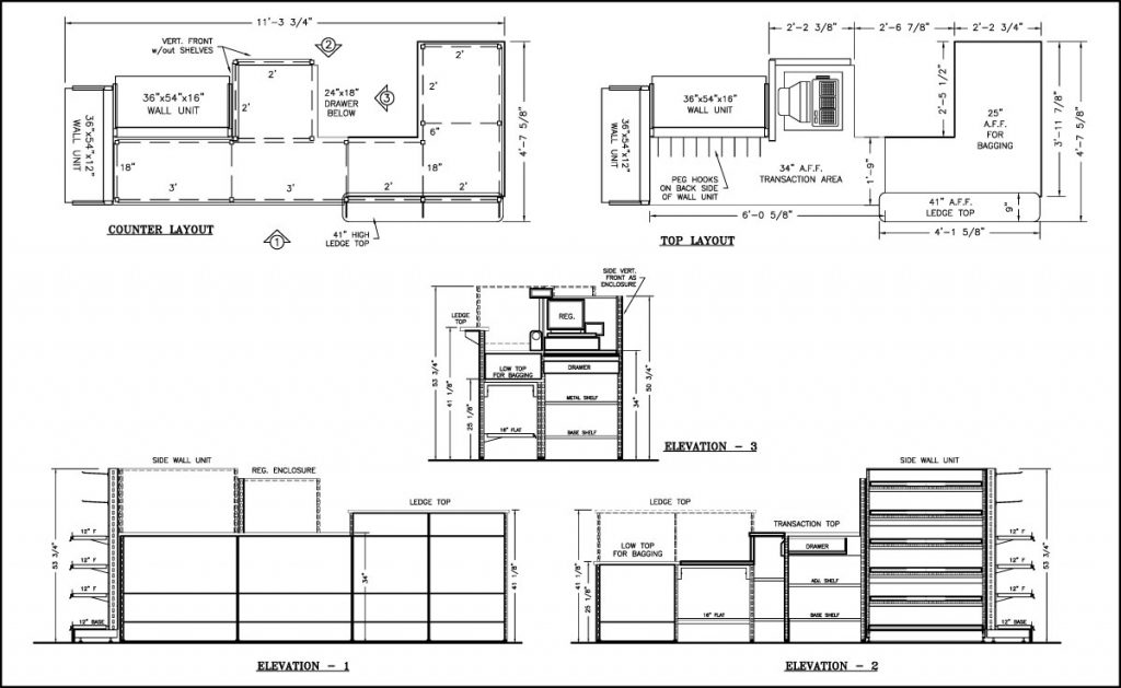 Sales Counter Drawings - SHOPCO U.S.A., Inc.